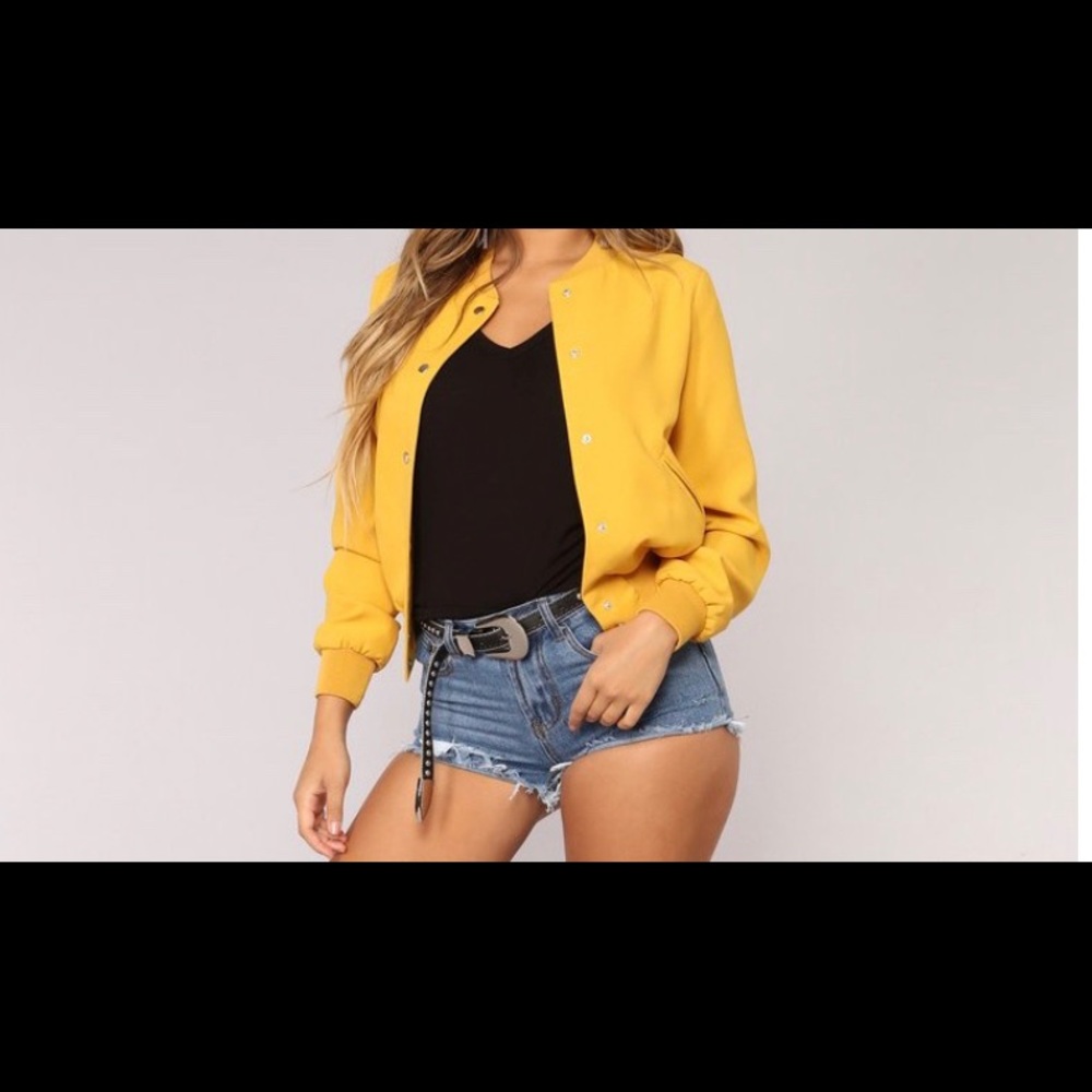 Mustard yellow jacket